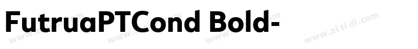 FutruaPTCond Bold字体转换